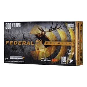 Federal Premium Trophy Bonded 300 Winchester Magnum 180gr Hunting Ammunition – Long Range Performance