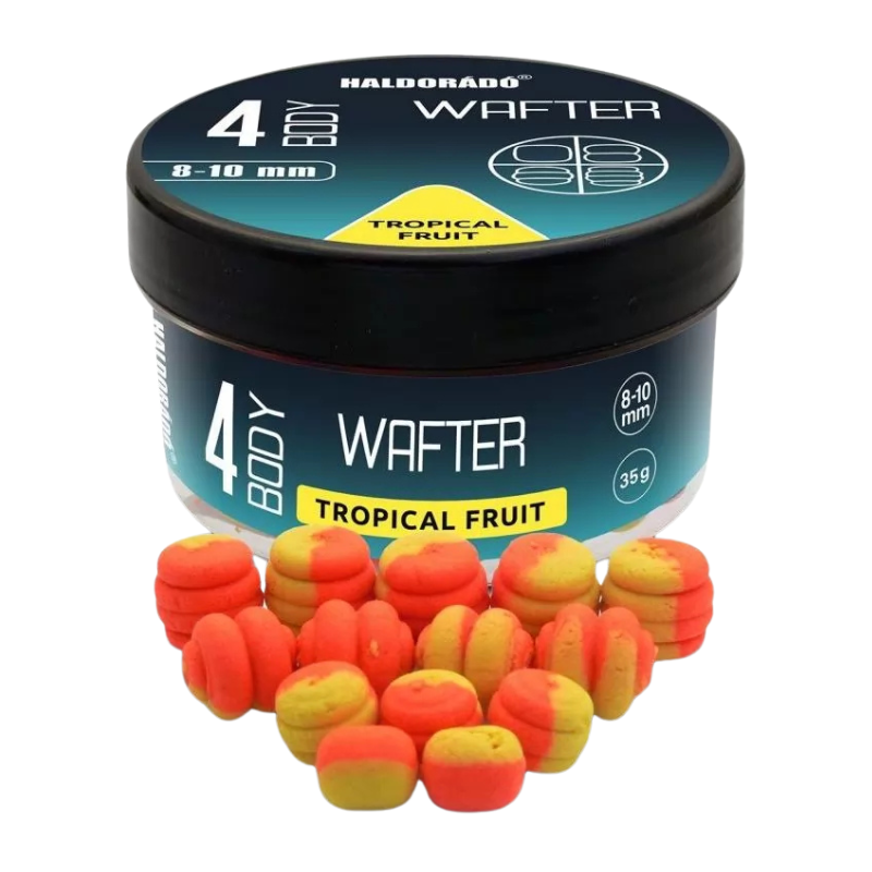Haldorado 4 BODY Wafter Tropical Fruit 8-10mm - Imagen 2